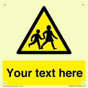 Custom Warning children Sign